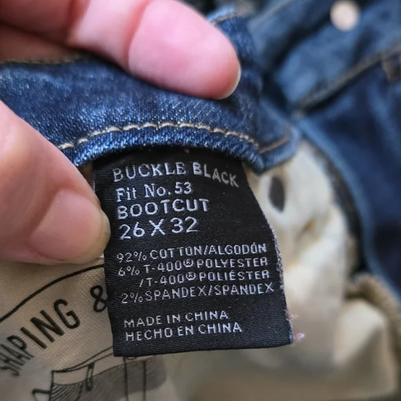 Buckle Black Women's Dark Wash Bootcut Jeans Fit 53 - Picture 2 of 7